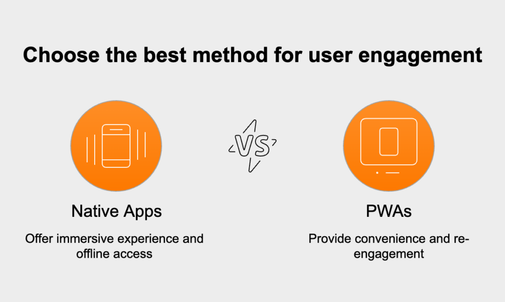 choosing between PWA and native app
